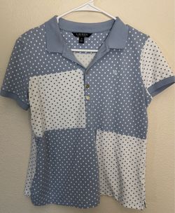 Lauren Ralph Lauren Polka Dot Polo Shirt Medium