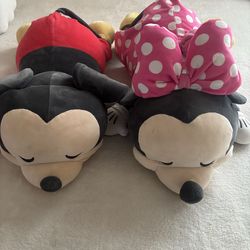 Mickey and Minnie plushie’s
