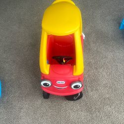 Cozy Coupe Red And Yellow Car Little Tikes