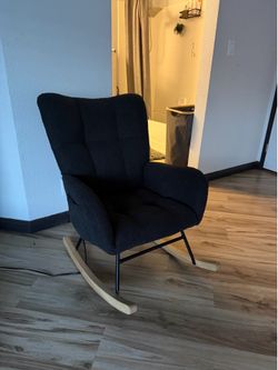 Modern Boucle Rocking Chair