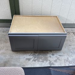 Above Fridge Wood Cabinet 