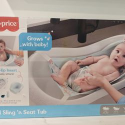 Fisher Price 4-In-1 Sling 'N Seat Bath Tub, Pacific Pebble