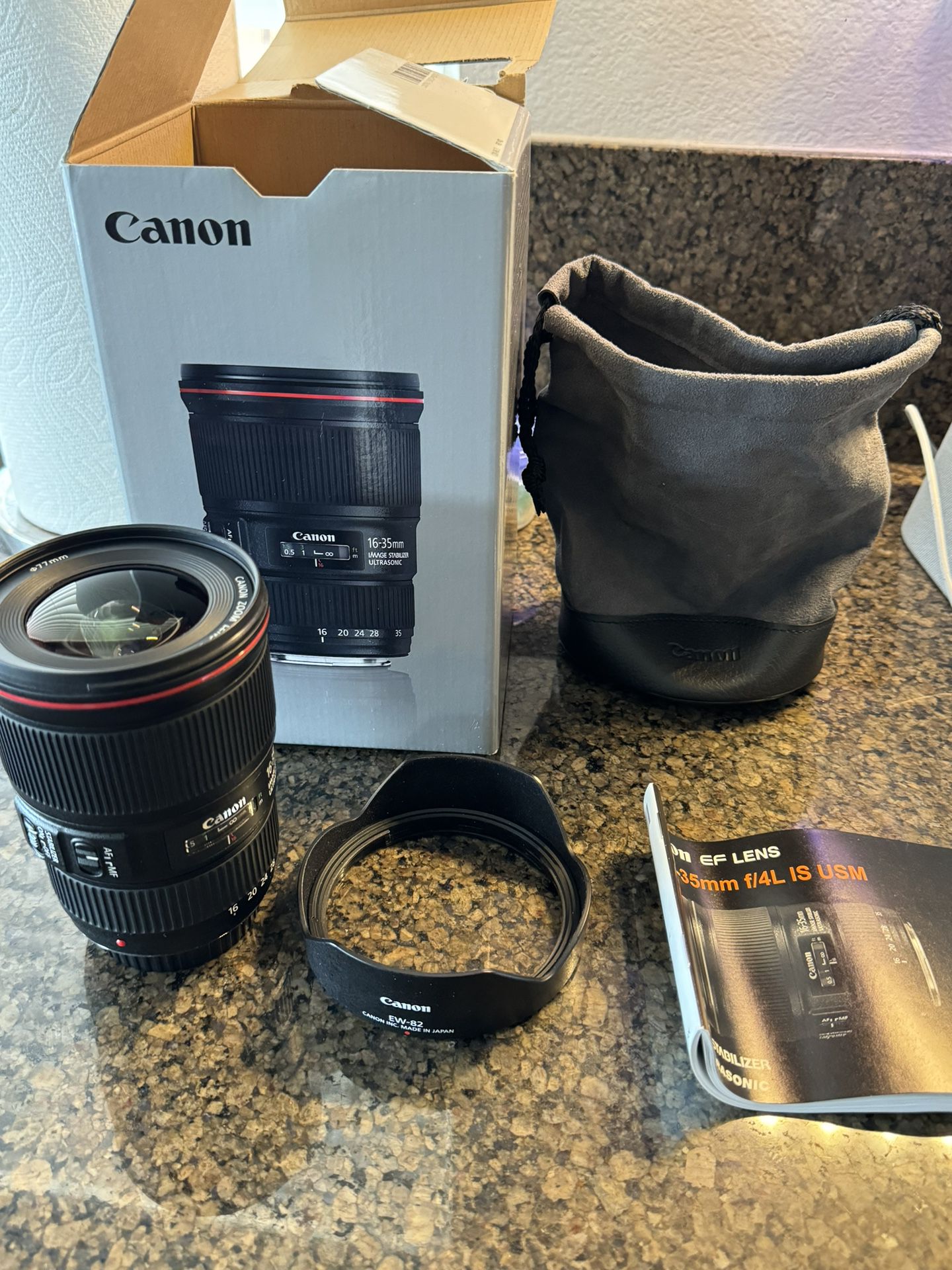 Canon EF 16-35 F4L In Like New Condition