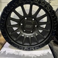 RRW WHEELS ON SALE 17x8.5. 6x139. MATTE BLACK