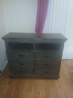 Beautiful like new entertainment center wood