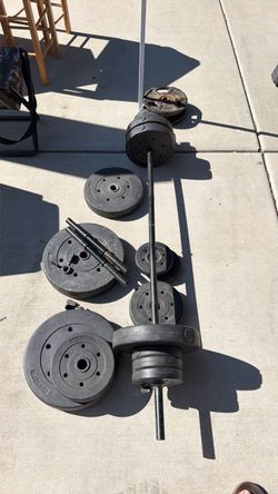 Barbell and Weight Plates Set