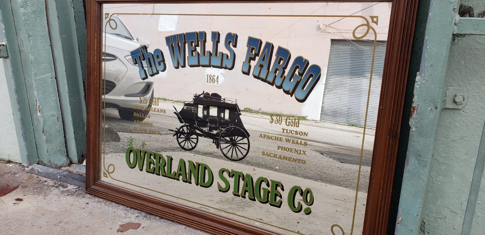 Vintage Wells Fargo Mirror for Sale in Hialeah, FL - OfferUp