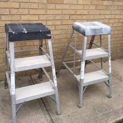 Pair Metal Ladders