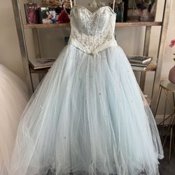 Light Blue Quince / Quinceanera Dress