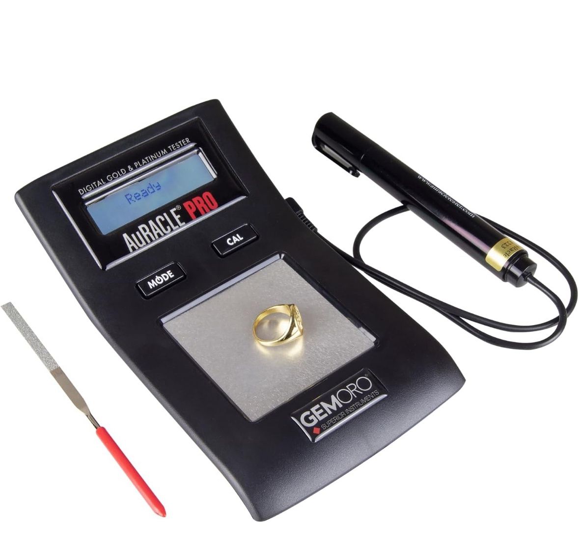GemOro AuRACLE PRO Gold & Platinum Tester | Electronic Digital LCD Display | Precision Tool with Tester