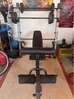 Marcy Olympic Weight Bench with Squat Rack
