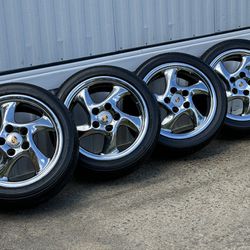 Chrome Porsche Wheels & Tires 