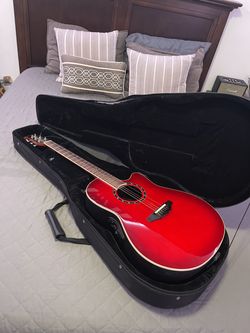 Ovation  Standard Balladeer 2771AX acoustic guitar with Marshall amp asking $450 pick up only moving selling a lot of my stuff