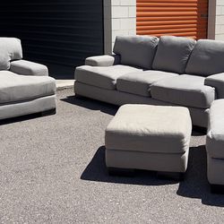 GREY LIVING SPACES COUCH