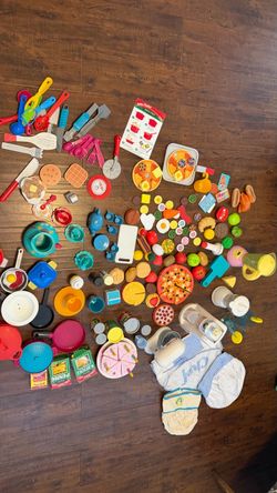Huge Play Food and Kitchen Toy Lot