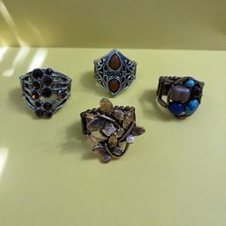 Paparazzi Adjustable Rings Set Of 4