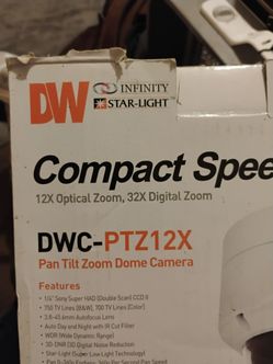Dwc ptz12x compact speed dome camera
