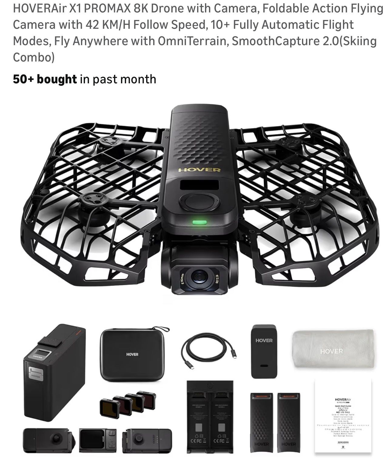 HOVERAir X1 PROMAX 8K Drone with Camera.