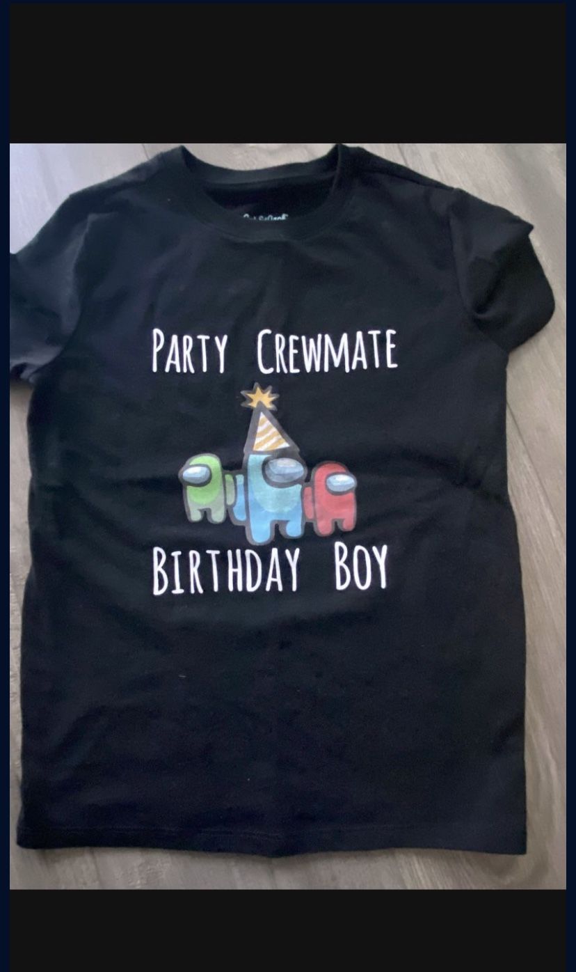 Among Us Birthday Shirt