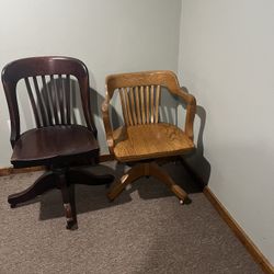 Antique Bankers Chairs