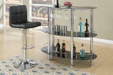 2 stools & bar set
