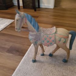 Ceramic Horse 17in Long By 18in High