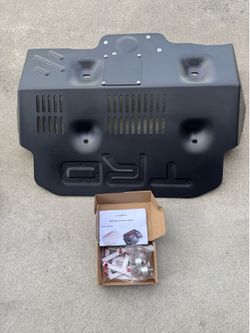 Toyota 4Runner 2010-2024 Bumper Skid Plate Protector Guard black without KDSS