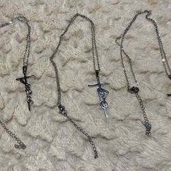 304 Stainless Steel Cross Necklace, 10$ Each