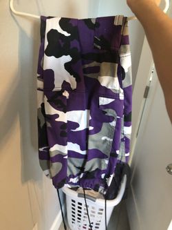 Purple camo pants