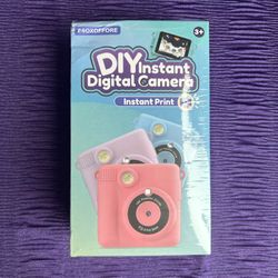 Purple Instant Print Camera for Kids