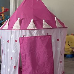 adorable Pink castle tent