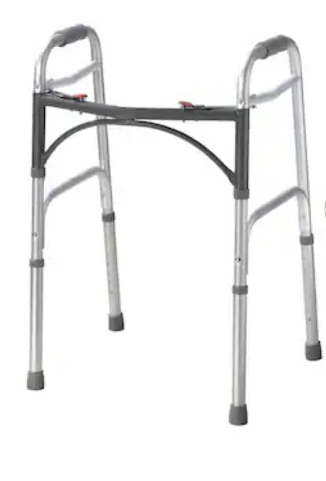Folding Standard Walker Without Wheels 