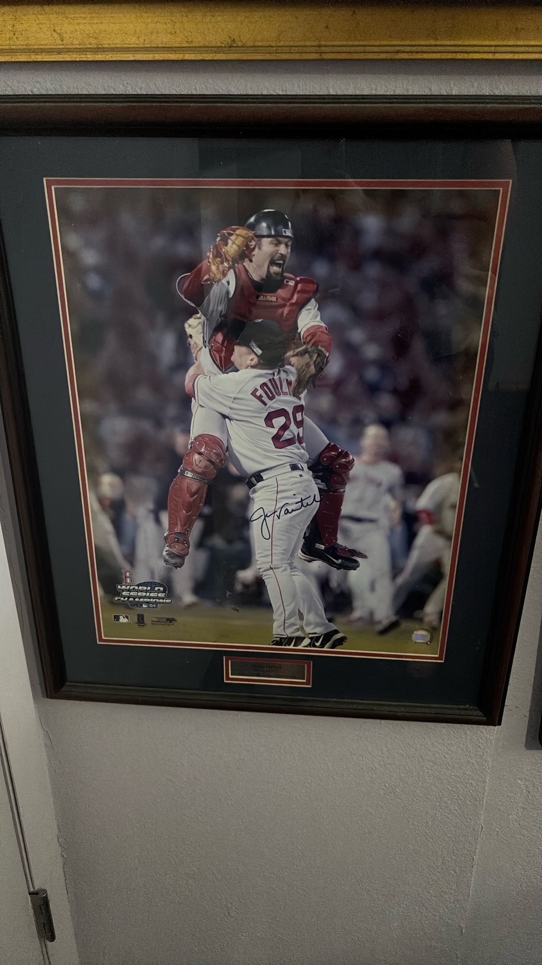 Signed Jason Varitek Photo
