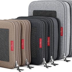 LeanTravel Compression Packing Cubes with Double Zipper – Travel Organizers 6-pack