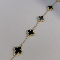 14k Black Clover Bracelet