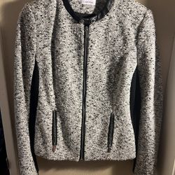 Calvin Klein Women’s Tweed Style Jacket - Size Medium