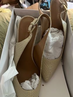 Calvin Klein Giovanna snake heels