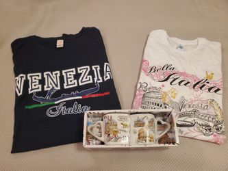 T-shirts And Cups Set From Italy