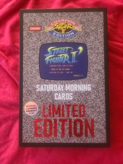Street Fighter 2 Saturday morning cards limited edition