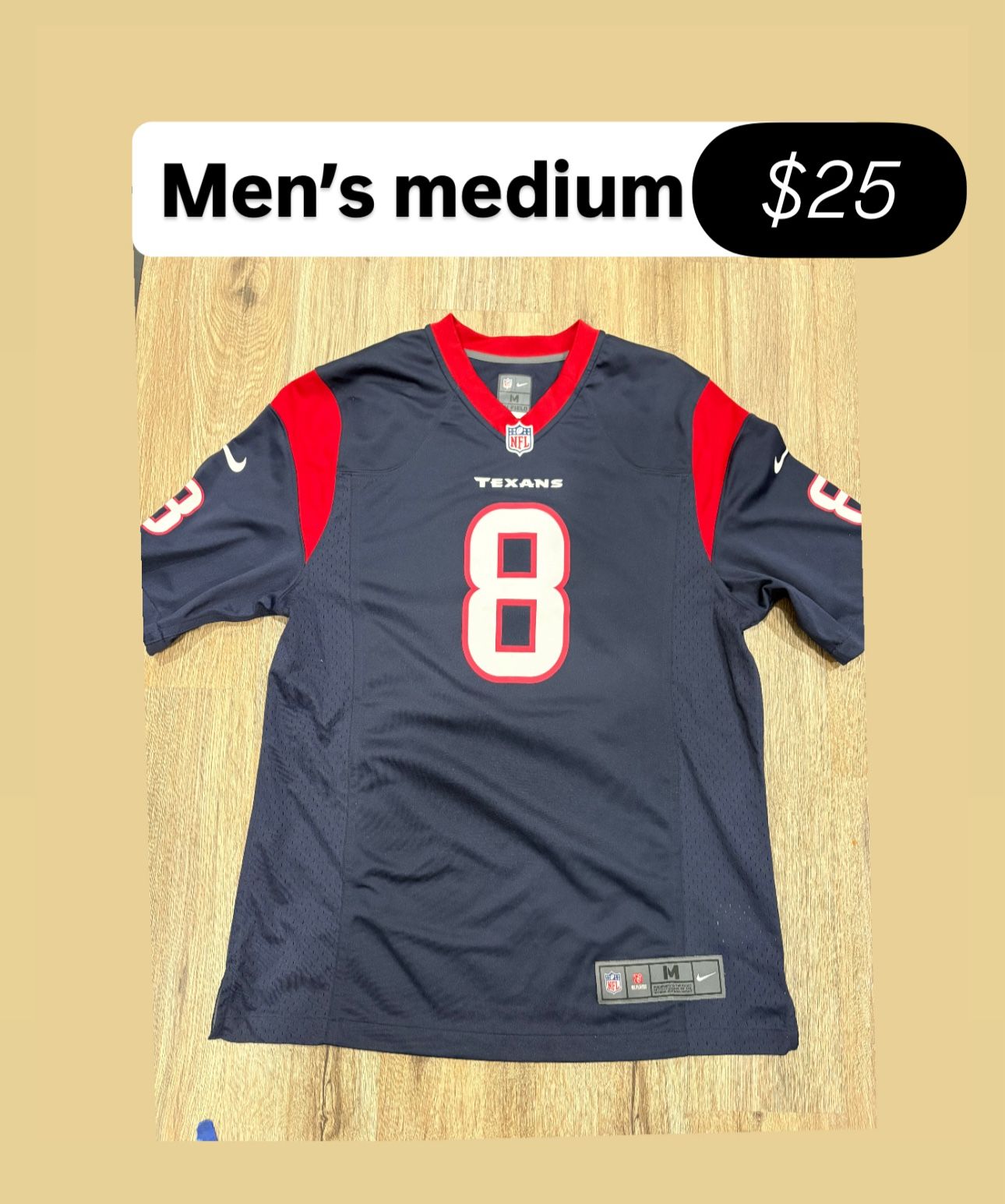 NFL Matt Shaub Houston Texans Jersey Men’s Medium 