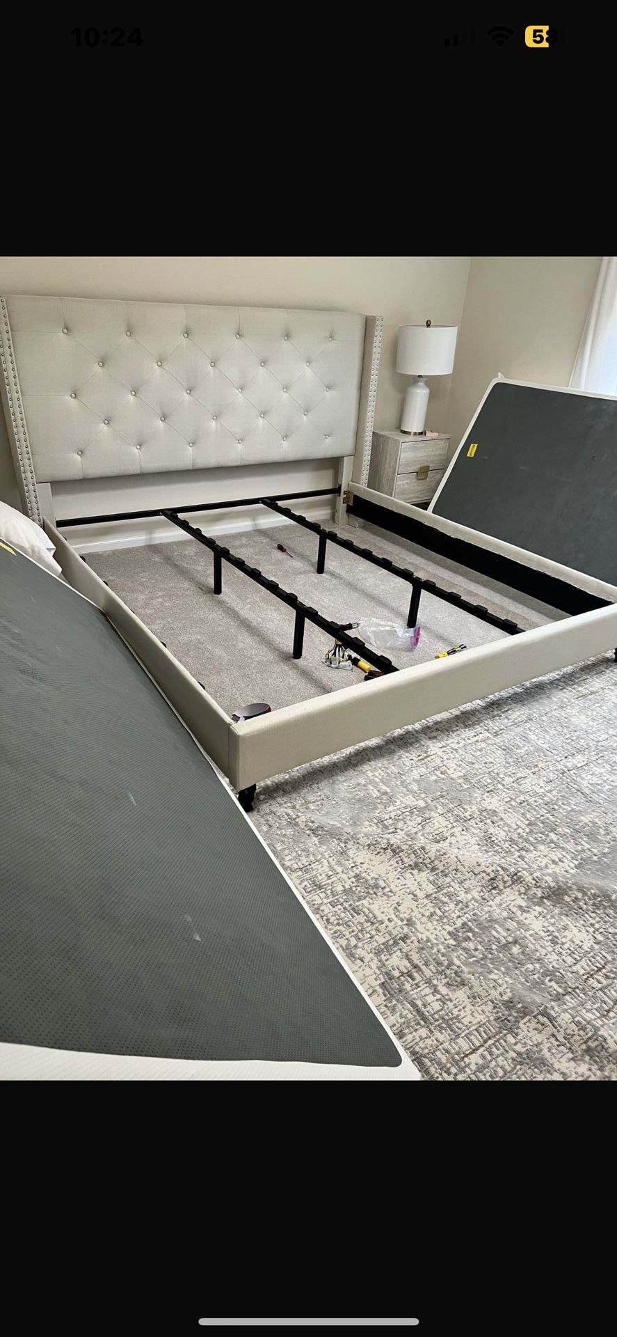 King bed frame