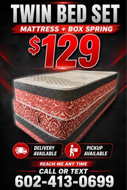 TWIN BEDS WITH BOX SPRING