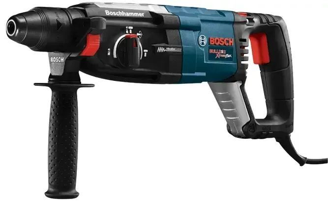Bosch GBH2-28L 8.5 Amp Corded 1-1/8 in. SDS-Plus Variable Speed Concrete/Masonry Rotary Hammer Drill with Carrying Case with a FREE Gift upon Purchas