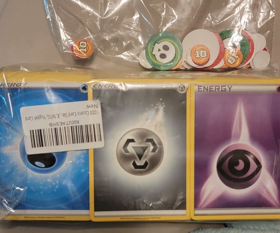 Pokemon Energy Cards + Damage Markers