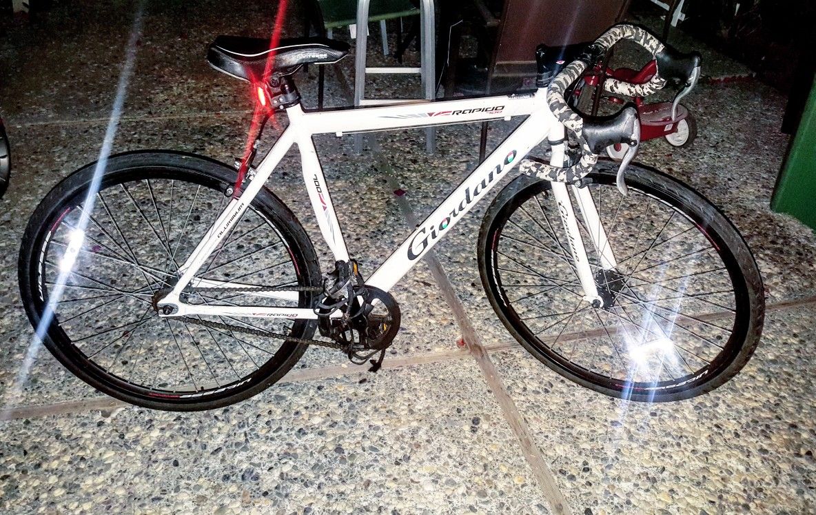 Giordano Rapido Single Speed Road Bike, 700c, White