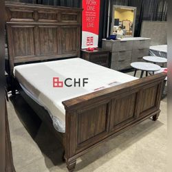 Wooden Queen  / Eastern King / California King Size Bed Frame  (Mattress Sold Separately )