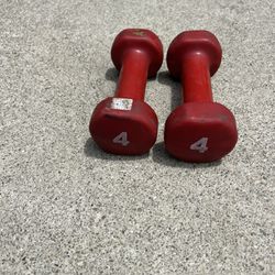 Hand Weights Dumbbells Set 4lbs Each  8lbs Total