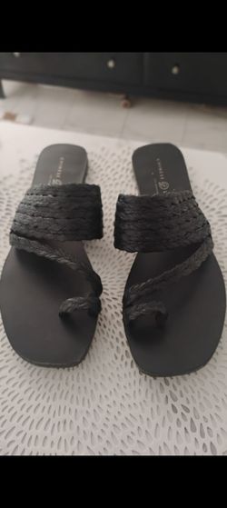 Women's black sandals - $12/ Size 9