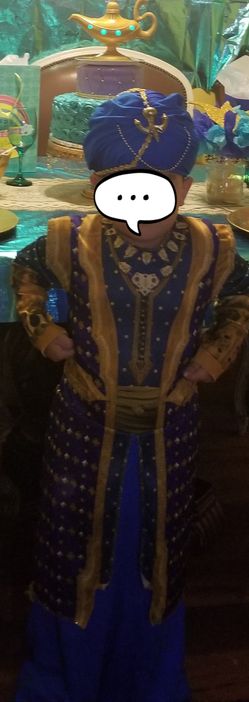jasmin and Aladdin's genie costume