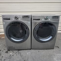 LG XL Capacity 4.5cuft Washer And 7.4 Electric Dryer. Works Great. 45 Days Warranty 